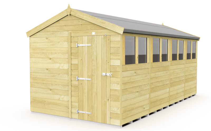 Flat Packed Apex Shed 8x16 - Willow Woodhouse