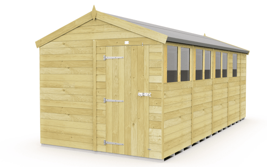 Flat Packed Apex Shed 8x17 - Willow Woodhouse