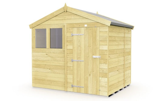 Flat Packed Apex Shed 8x5 - Willow Woodhouse