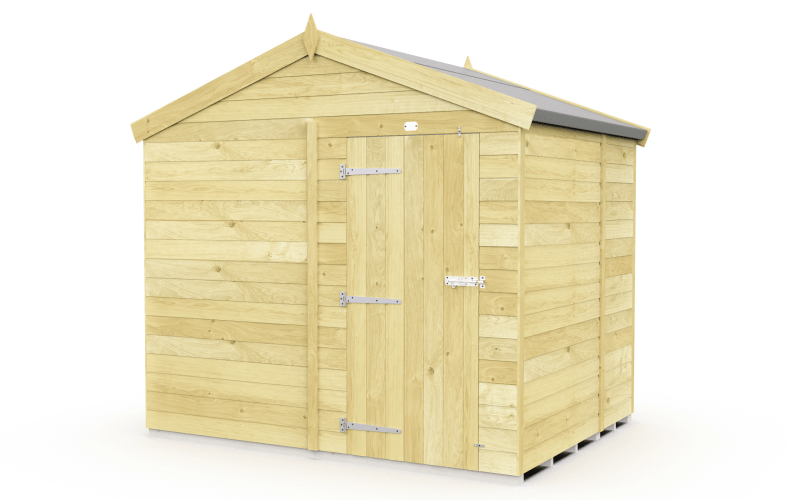 Flat Packed Apex Shed 8x6 - Willow Woodhouse