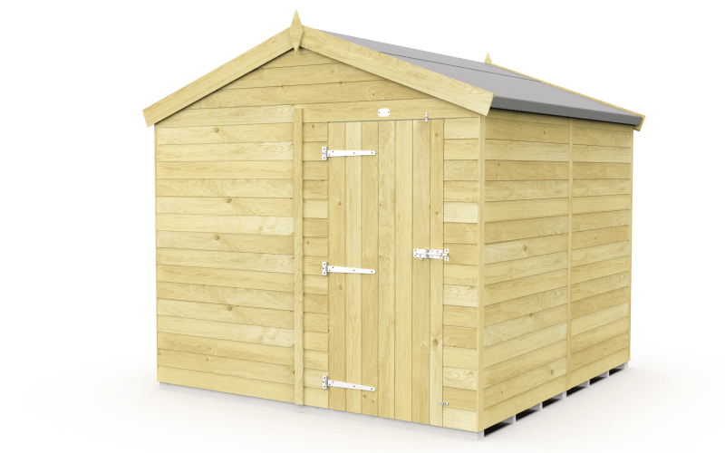 Flat Packed Apex Shed 8x8 - Willow Woodhouse