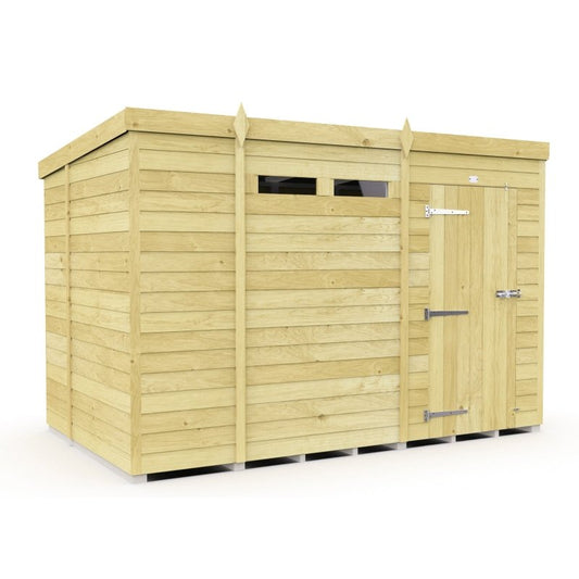 Flat Packed Pent Security Shed 10x6 - Willow Woodhouse