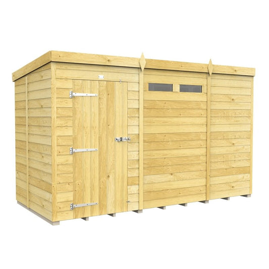 Flat Packed Pent Security Shed 11x5 - Willow Woodhouse