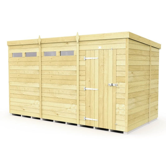 Flat Packed Pent Security Shed 12x7 - Willow Woodhouse