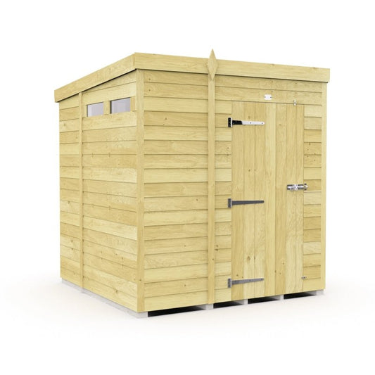 Flat Packed Pent Security Shed 6x6 - Willow Woodhouse