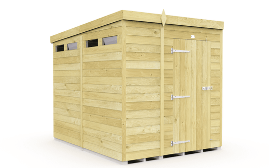 Flat Packed Pent Security Shed 6x8 - Willow Woodhouse