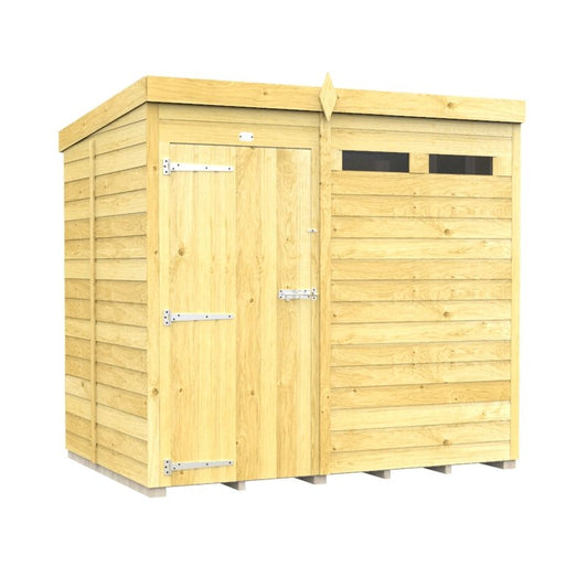 Flat Packed Pent Security Shed 7x5 - Willow Woodhouse