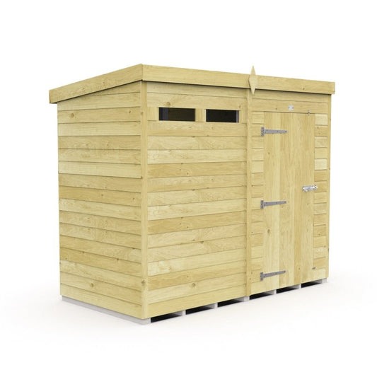 Flat Packed Pent Security Shed 8x4 - Willow Woodhouse