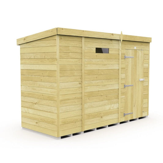 Flat Packed Pent Security Shed 9x4 - Willow Woodhouse