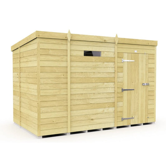 Flat Packed Pent Security Shed 9x6 - Willow Woodhouse