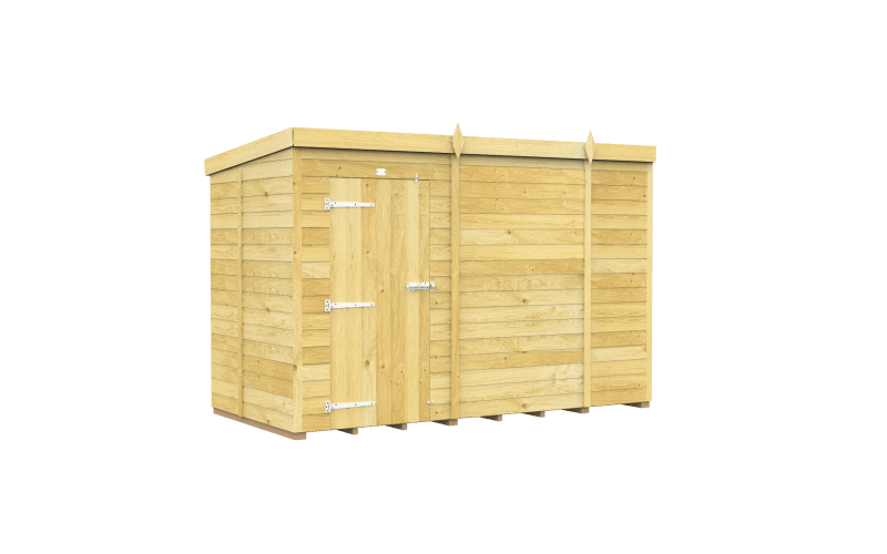 Flat Packed Pent Shed 10x5 - Willow Woodhouse