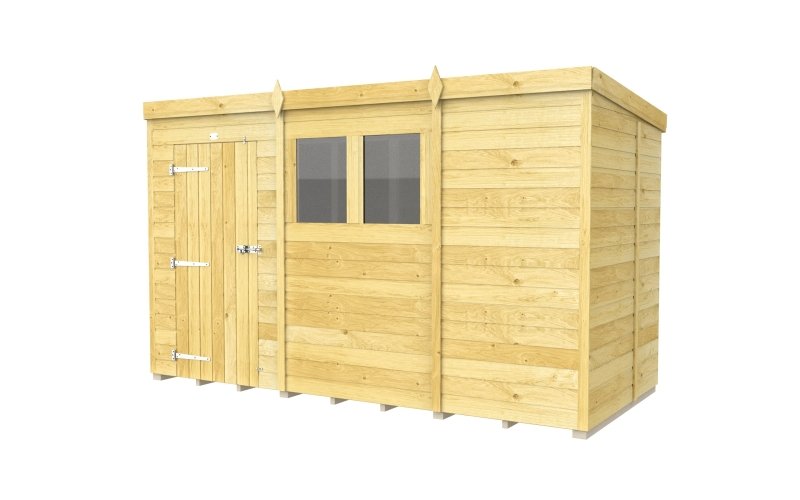 Flat Packed Pent Shed 11x5 - Willow Woodhouse