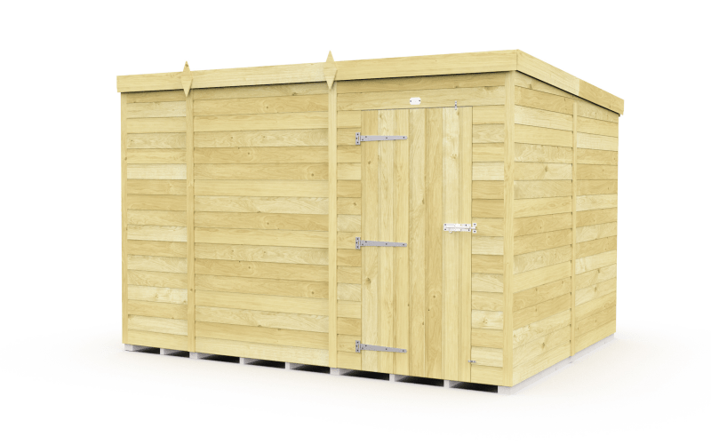 Flat Packed Pent Shed 11x8 - Willow Woodhouse