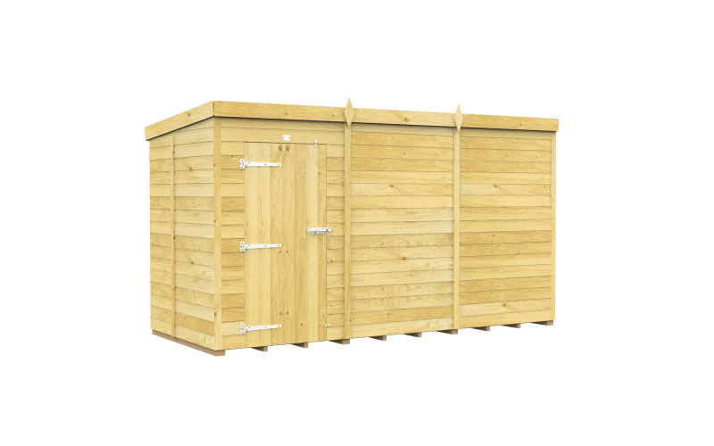 Flat Packed Pent Shed 12x5 - Willow Woodhouse