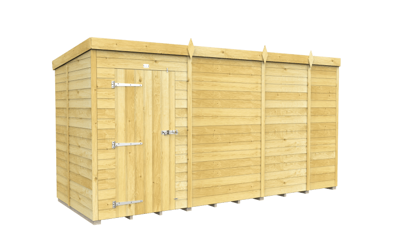 Flat Packed Pent Shed 13x5 - Willow Woodhouse