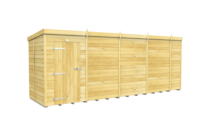 Flat Packed Pent Shed 18x5 - Willow Woodhouse