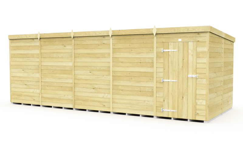 Flat Packed Pent Shed 20x8 - Willow Woodhouse