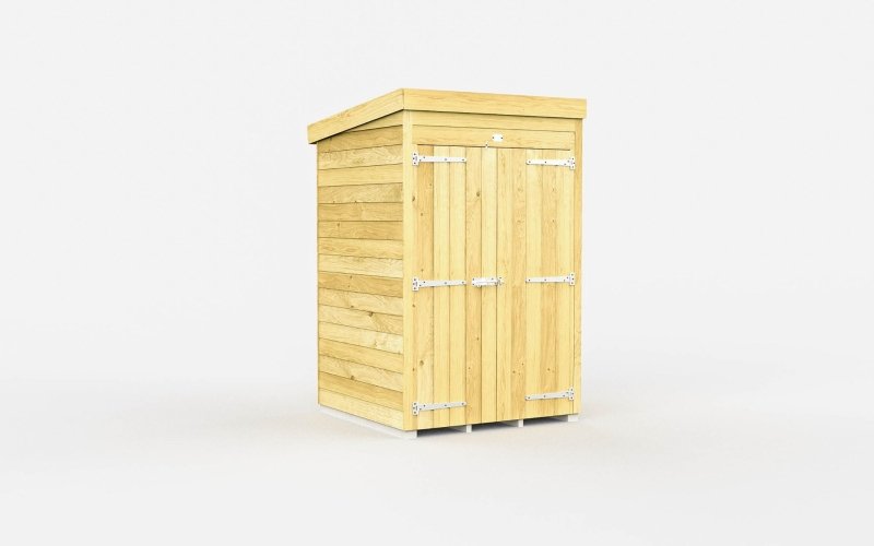 Flat Packed Pent Shed 4x4 - Willow Woodhouse