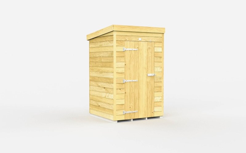 Flat Packed Pent Shed 4x4 - Willow Woodhouse