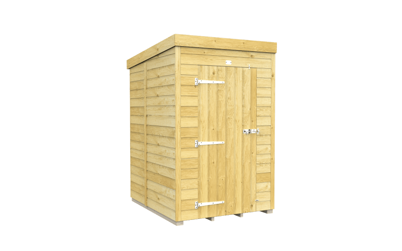 Flat Packed Pent Shed 4x5 - Willow Woodhouse