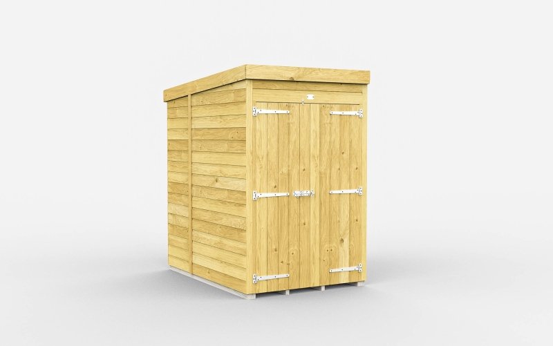 Flat Packed Pent Shed 4x7 - Willow Woodhouse