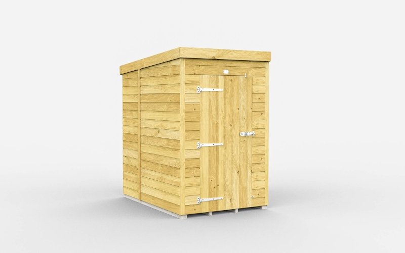 Flat Packed Pent Shed 4x7 - Willow Woodhouse