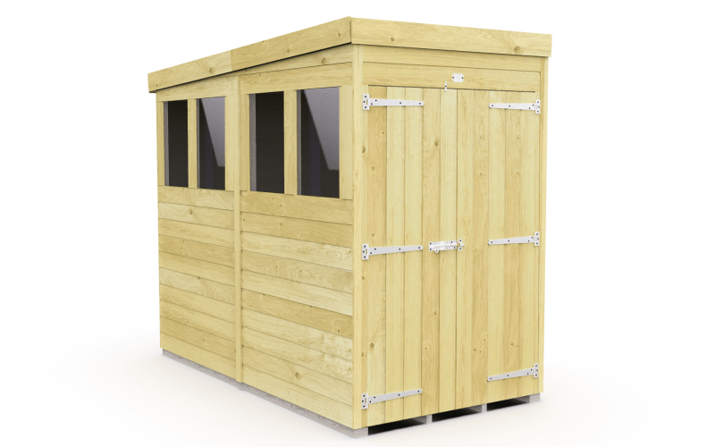 Flat Packed Pent Shed 4x8 - Willow Woodhouse