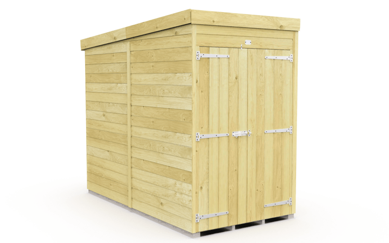 Flat Packed Pent Shed 4x8 - Willow Woodhouse