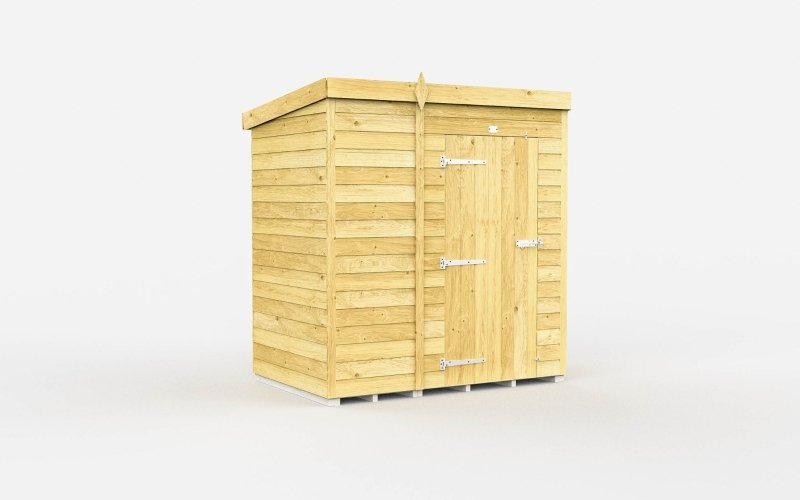 Flat Packed Pent Shed 5x4 - Willow Woodhouse