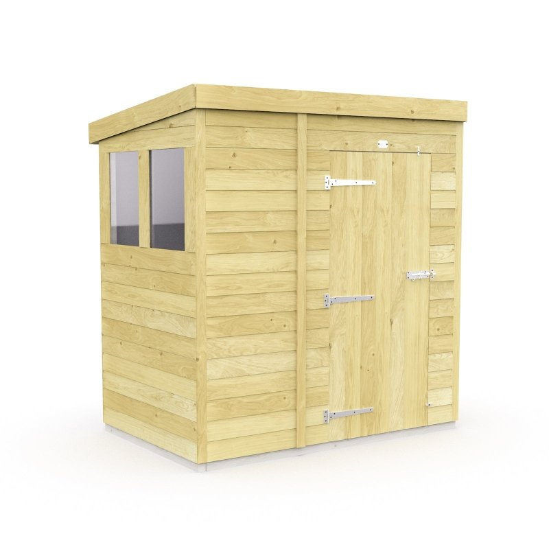 Flat Packed Pent Shed 5x4 - Willow Woodhouse