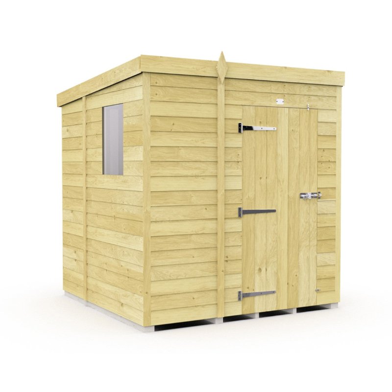 Flat Packed Pent Shed 5x7 - Willow Woodhouse