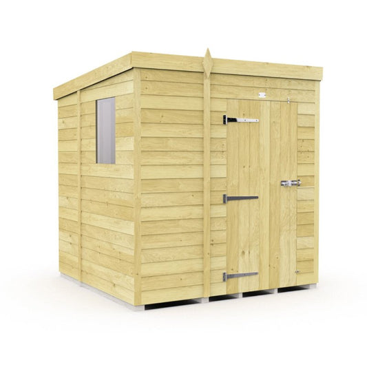 Flat Packed Pent Shed 5x7 - Willow Woodhouse