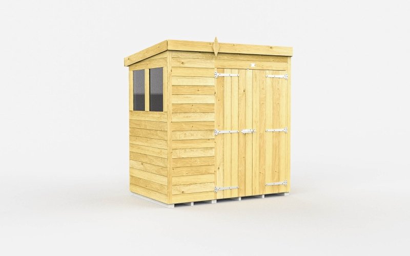 Flat Packed Pent Shed 6x4 - Willow Woodhouse