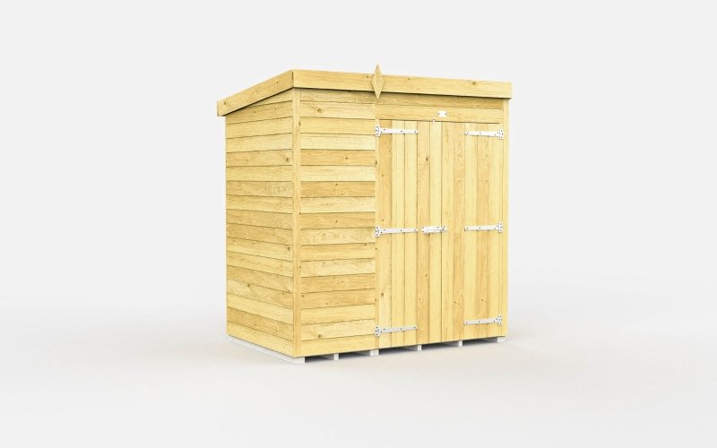 Flat Packed Pent Shed 6x4 - Willow Woodhouse