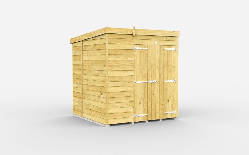 Flat Packed Pent Shed 6x6 - Willow Woodhouse