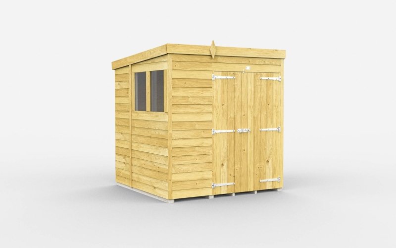 Flat Packed Pent Shed 6x6 - Willow Woodhouse