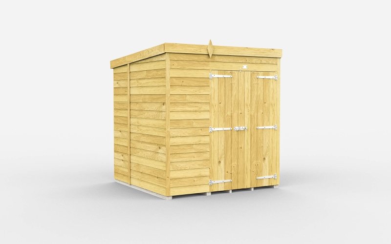 Flat Packed Pent Shed 6x7 - Willow Woodhouse