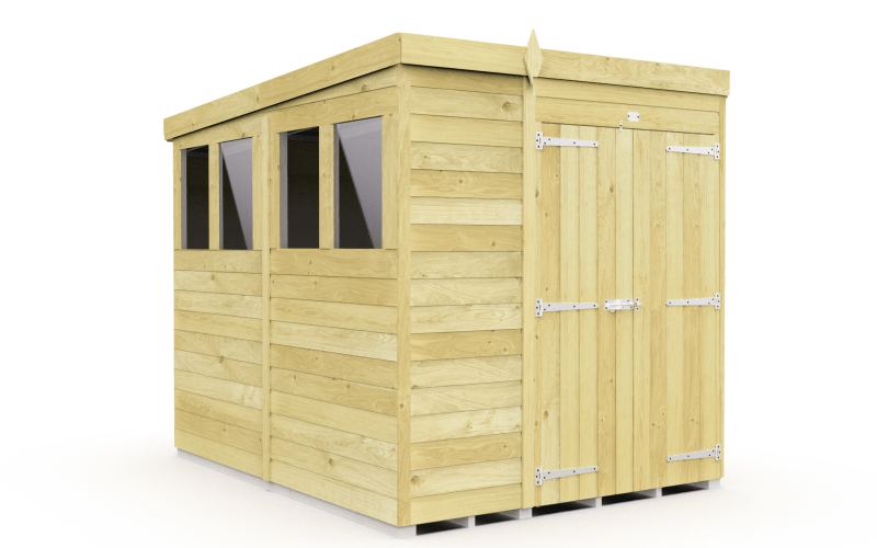 Flat Packed Pent Shed 6x8 - Willow Woodhouse