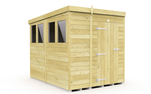 Flat Packed Pent Shed 6x8 - Willow Woodhouse