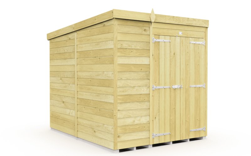 Flat Packed Pent Shed 6x8 - Willow Woodhouse