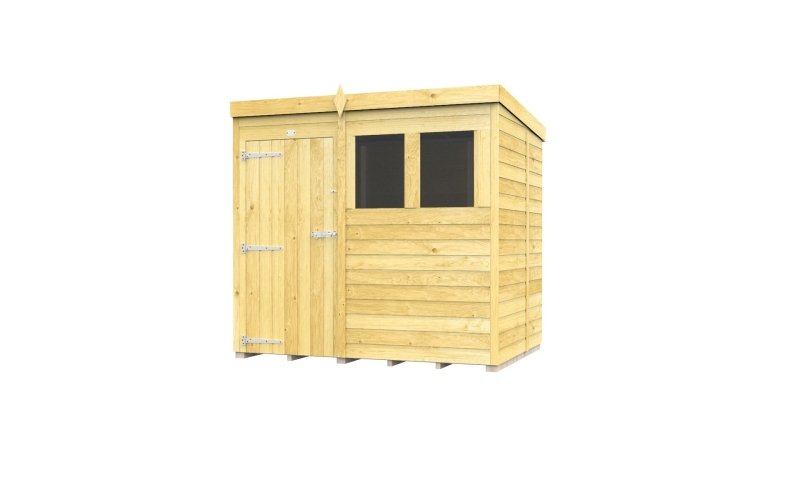 Flat Packed Pent Shed 7x5 - Willow Woodhouse