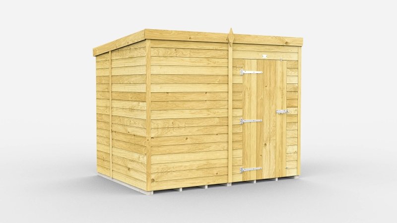 Flat Packed Pent Shed 7x7 - Willow Woodhouse