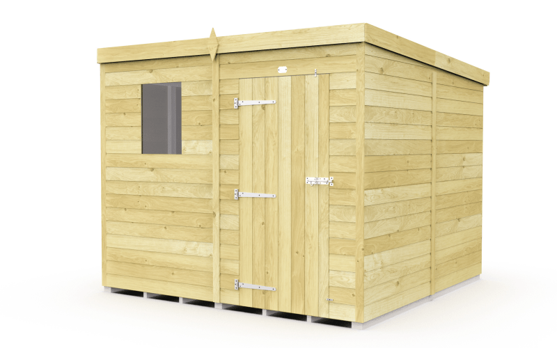 Flat Packed Pent Shed 7x8 - Willow Woodhouse