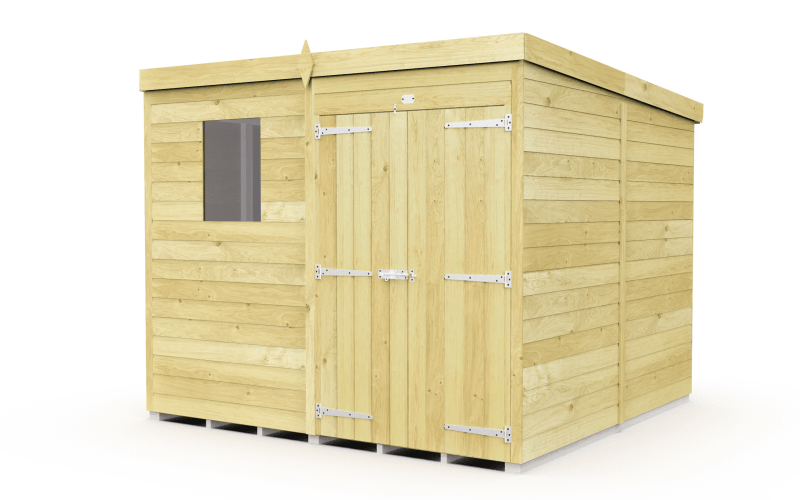 Flat Packed Pent Shed 7x8 - Willow Woodhouse