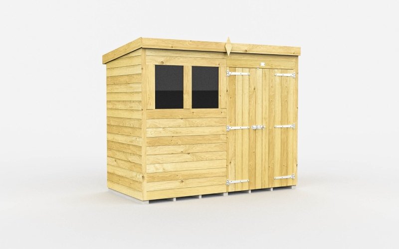 Flat Packed Pent Shed 8x4 - Willow Woodhouse