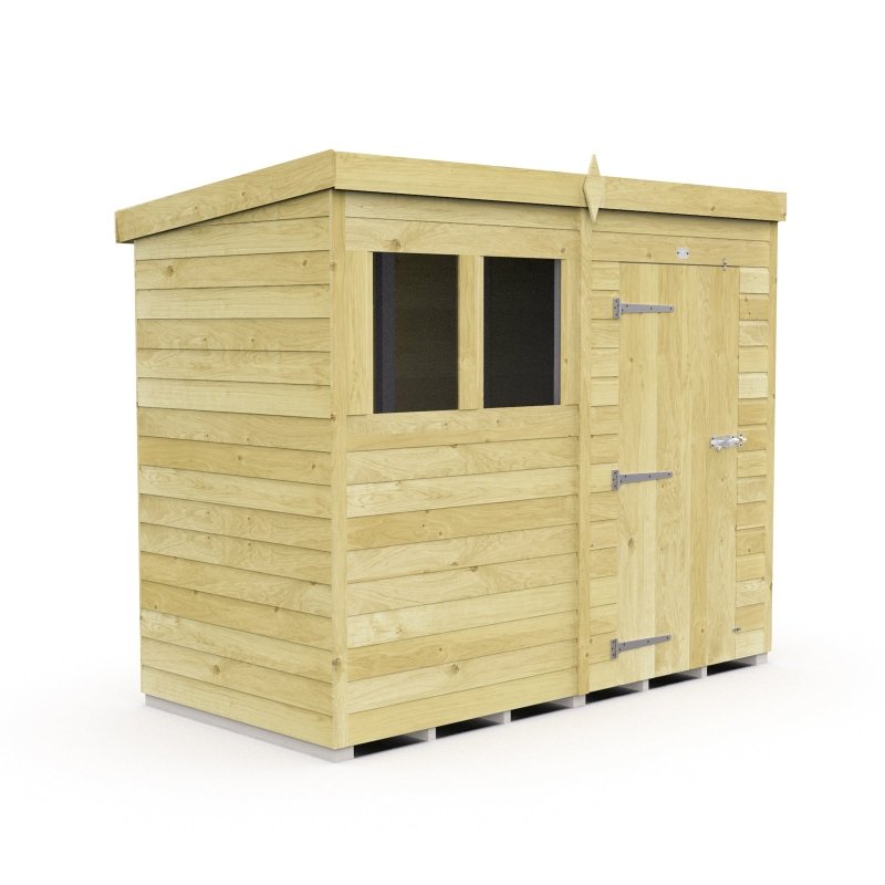 Flat Packed Pent Shed 8x4 - Willow Woodhouse