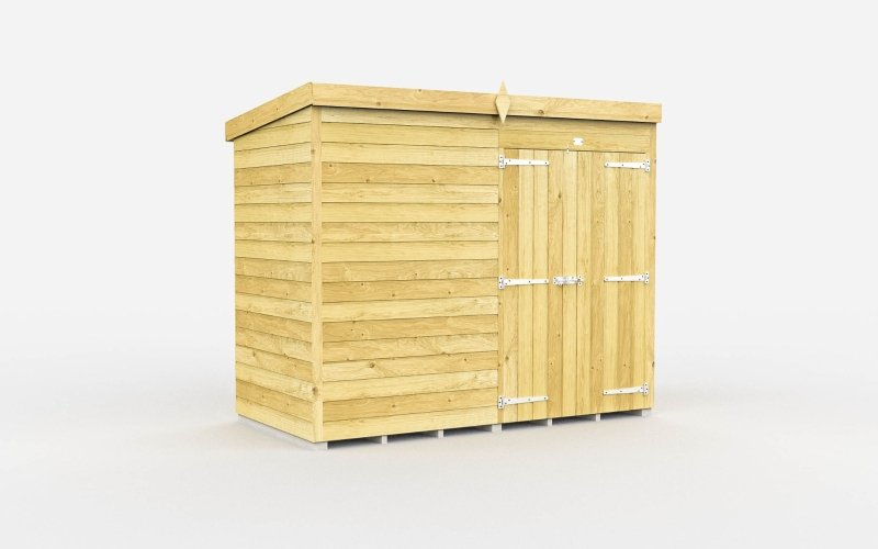 Flat Packed Pent Shed 8x4 - Willow Woodhouse