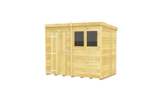 Flat Packed Pent Shed 8x5 - Willow Woodhouse