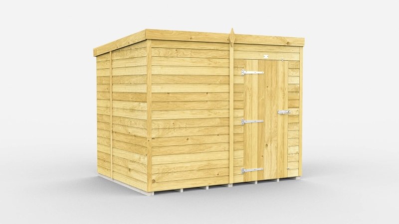 Flat Packed Pent Shed 8x6 - Willow Woodhouse