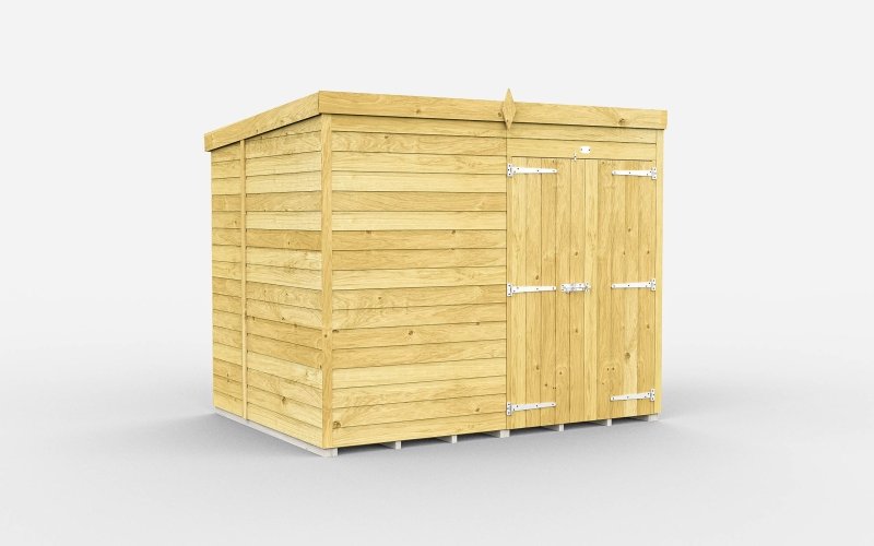 Flat Packed Pent Shed 8x7 - Willow Woodhouse